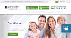 Desktop Screenshot of concerneddentalcare.com